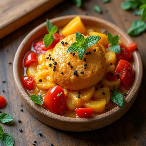 Artistically styled food product shot
